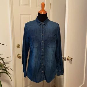 Denim button up shirt